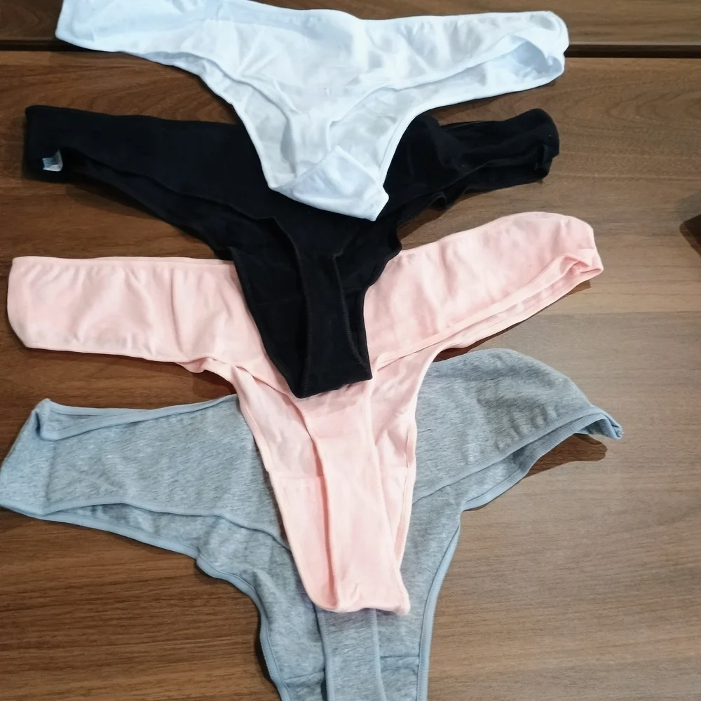 Women's Intimates Panties Set - Black, White, Pink, Gray